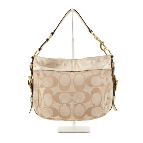 COACH Zoe Canvas Signature C Buckle Hobo Shoulder Handbag - H0868-12657 - Picture 4 of 16